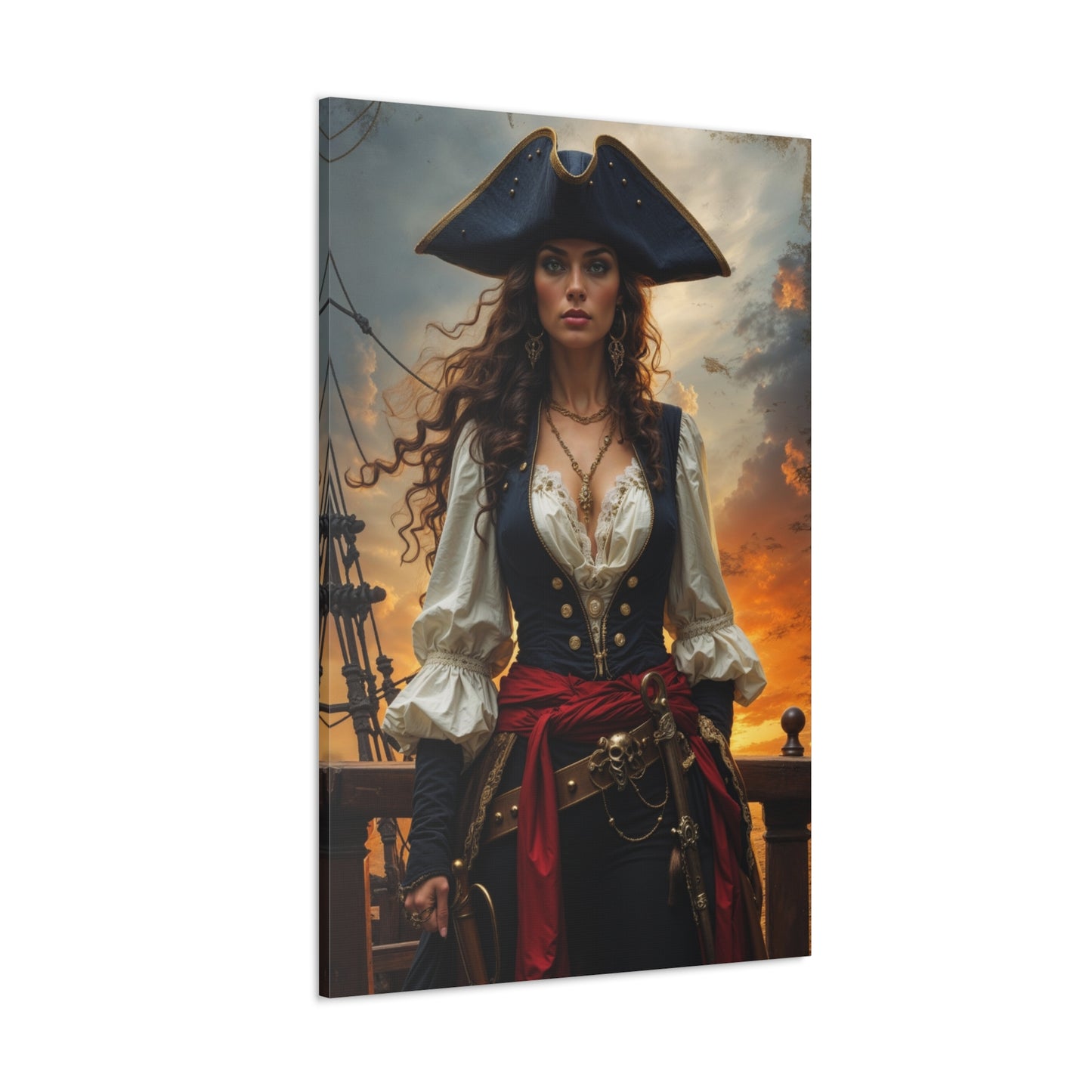 Fearless Pirate Queen | Custom Portrait with Your Photos