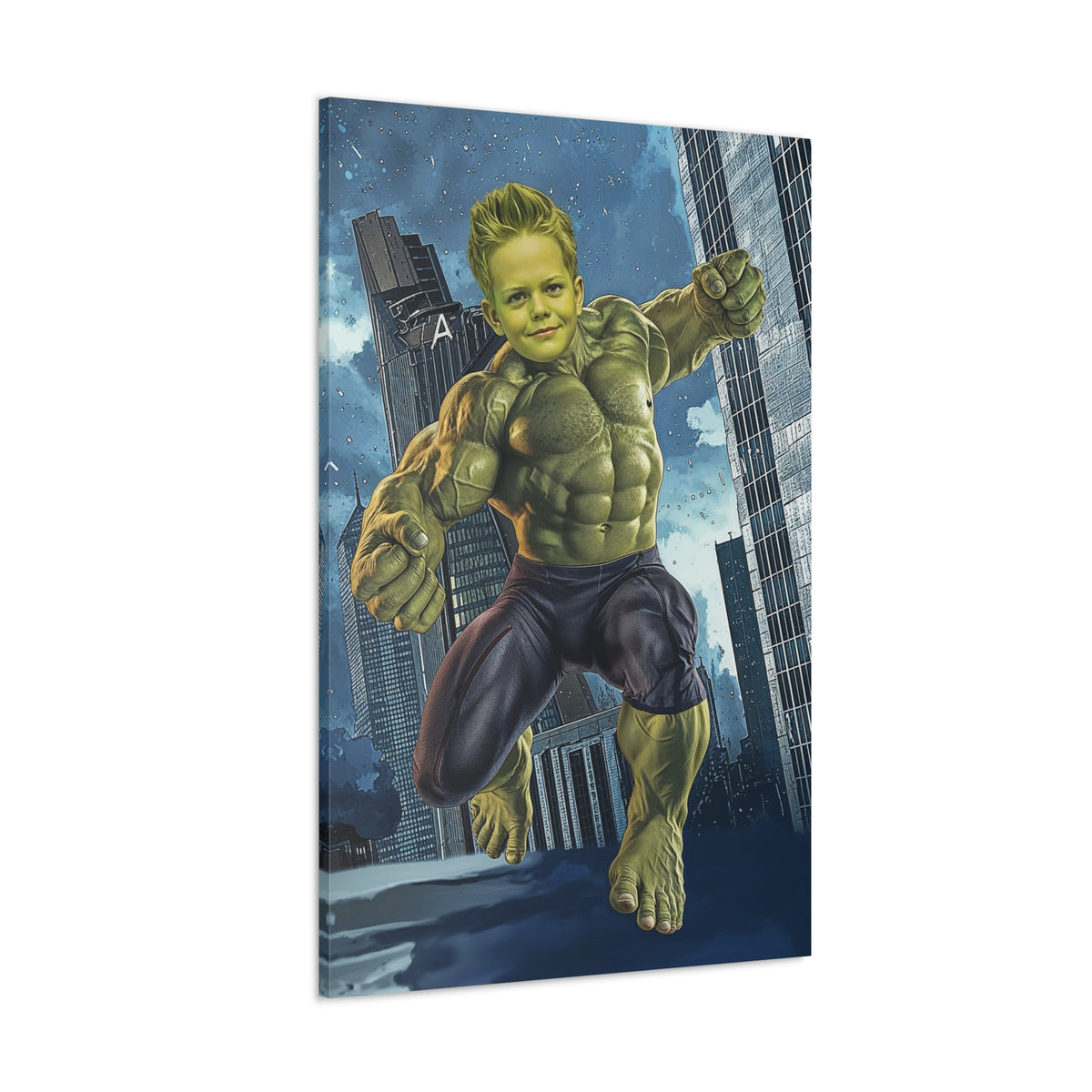 Incredible Hulk Power | Custom Portrait with Your Photos