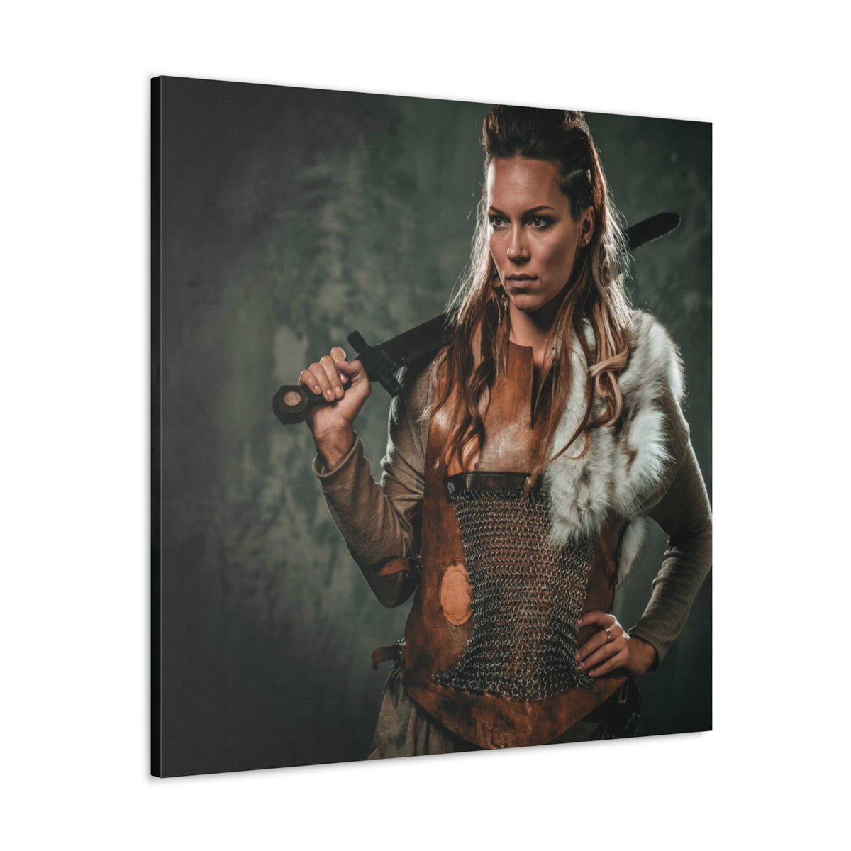 Viking Shield Maiden | Custom Portrait with Your Photos