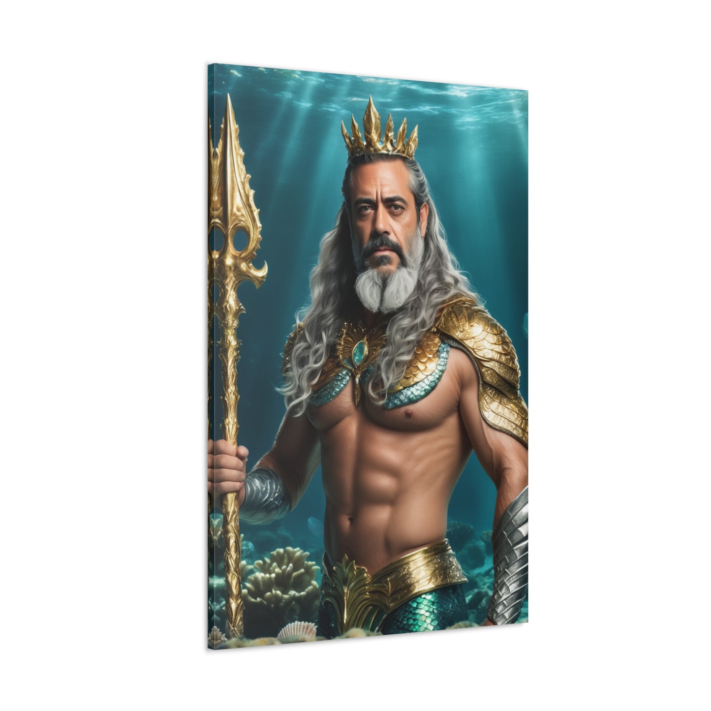Regal Ocean King | Custom Portrait with Your Photos