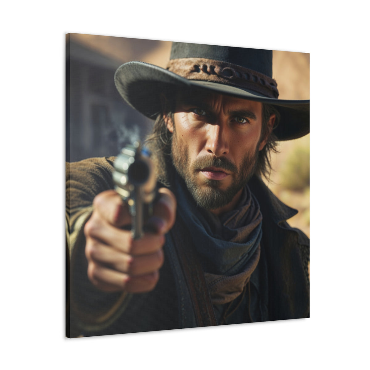 Western Legend Portrait | Personalized Gift with Your Photos