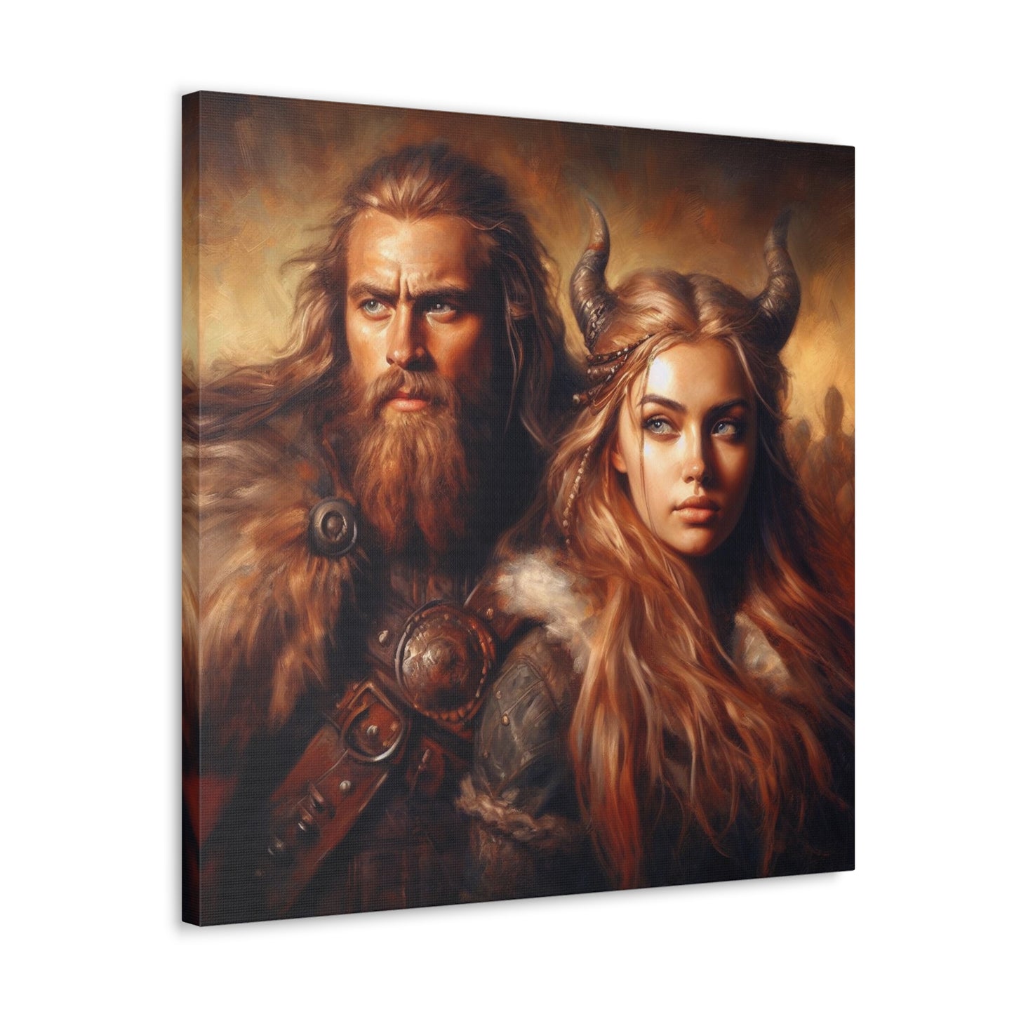 The viking and The Devil | Custom Portrait with Your Photos