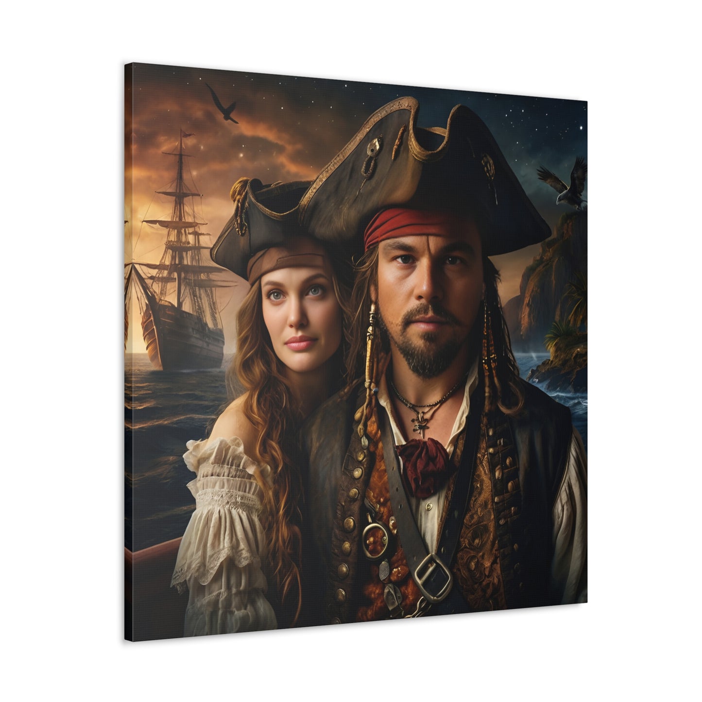 The Pirates Couple | Custom Portrait with Your Photos
