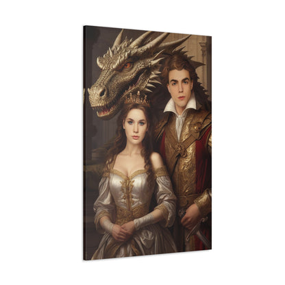 Royal Dragon Tale | Custom Portrait with Your Photos