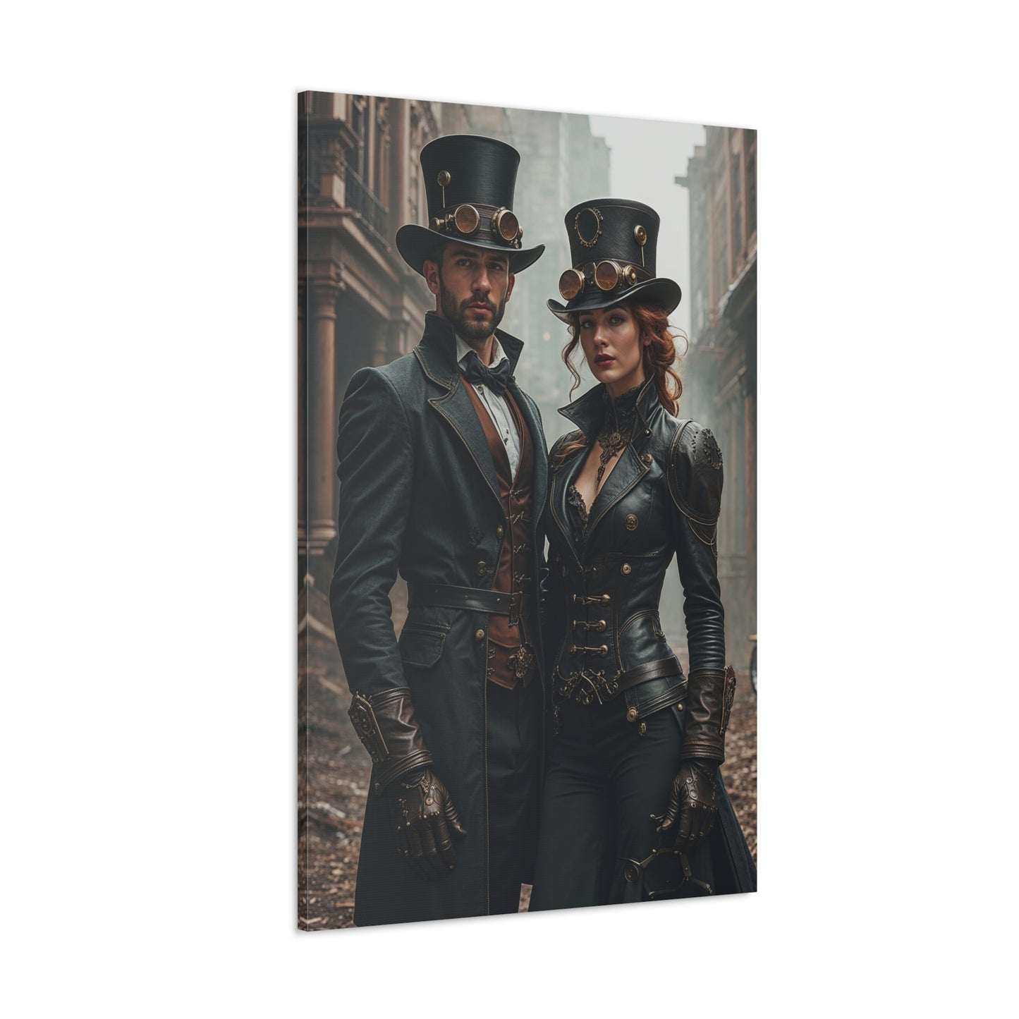 Steampunk Duo Art | Personalized Gift with Your Photos