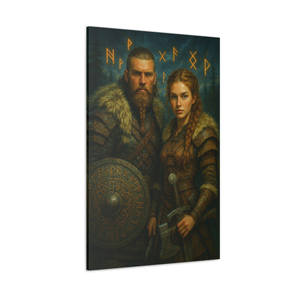 The Vikings Couple Art | Personalized Portrait with Your Photos