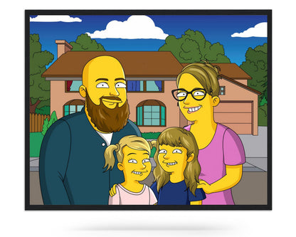 Custom Simpsonify Me Portrait | Turn Your Photo into a Simpsons Character