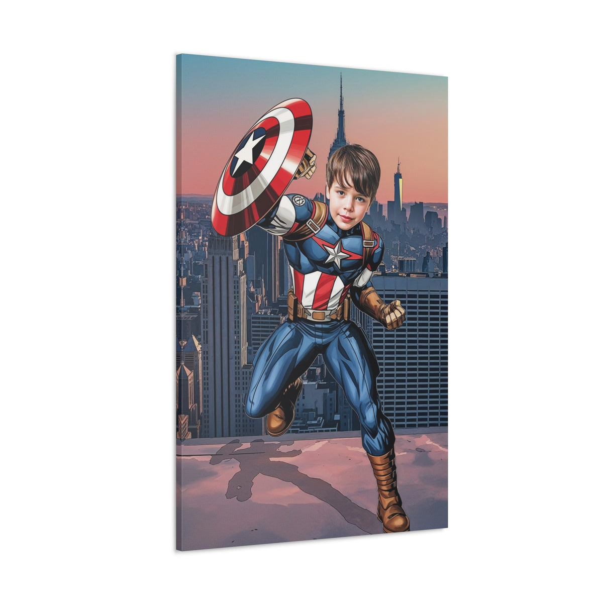 Custom super soldier portrait – personalized superhero artwork from your photo
