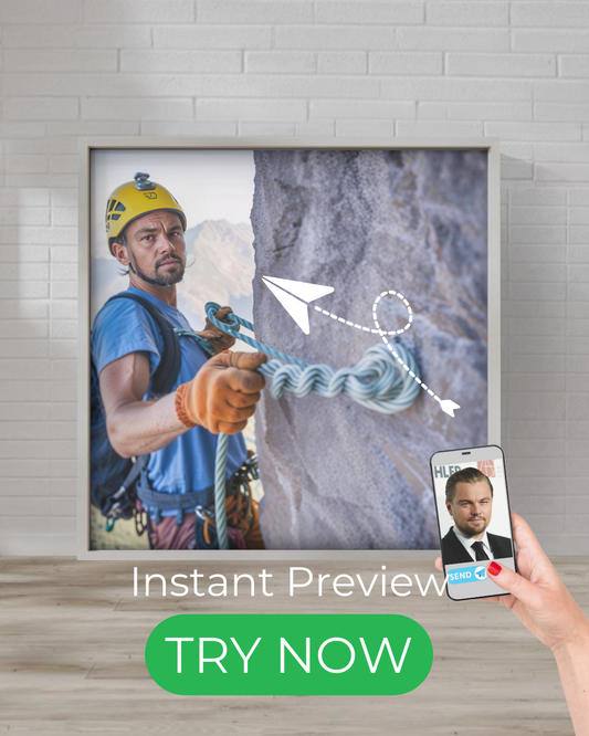 Custom traveler portrait climbing, Middle-Earth style man portrait