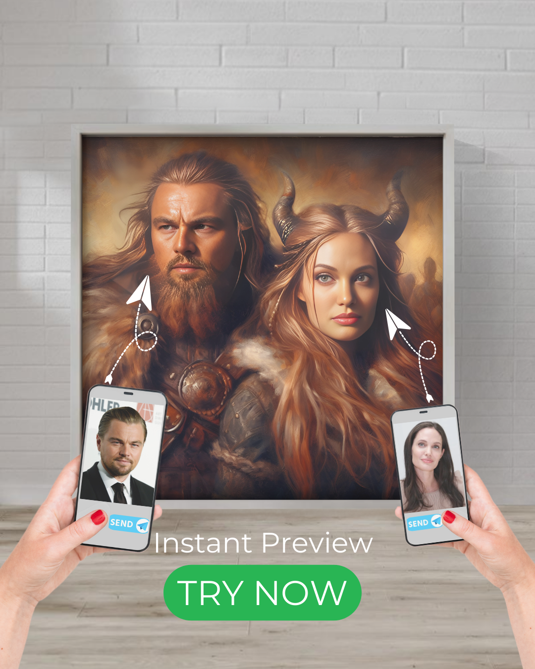Custom Viking portrait – transform your photo into a powerful Norse warrior or shieldmaiden in a legendary Viking setting.