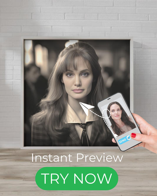 Custom vintage schoolgirl portrait, nostalgic artwork, retro-style schoolgirl print, antique-style digital painting, old-school classic portrait.