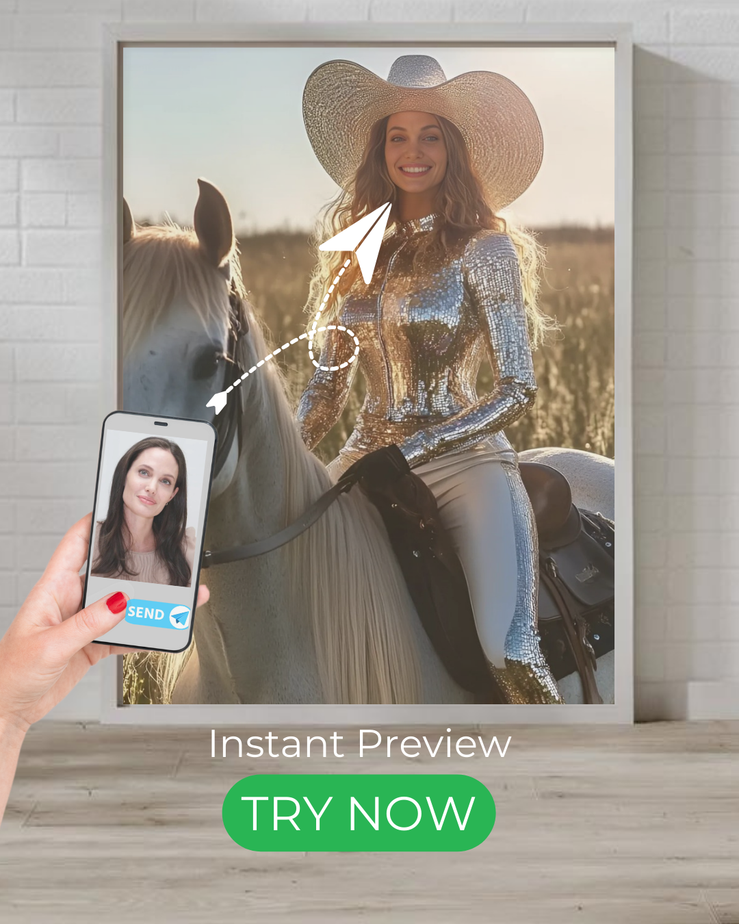Glam Cowgirl | Personalized Gift with Your Photos
