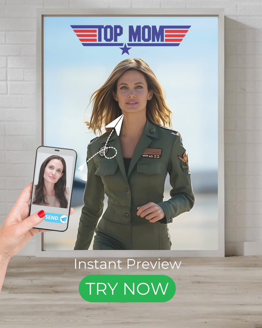 Top Mom Portrait | Personalized Gift with Your Photos