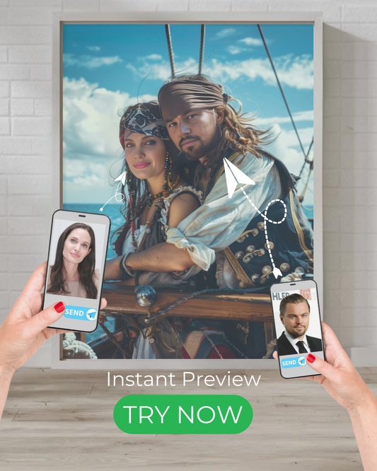 Pirate Partners | Custom Portrait with Your Photos