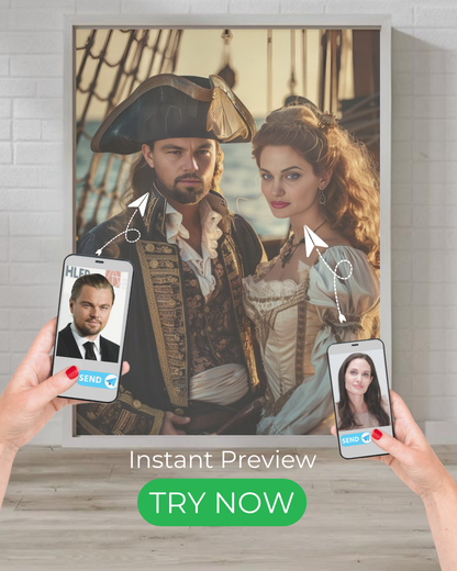 Captain's Love | Custom Portrait with Your Photos